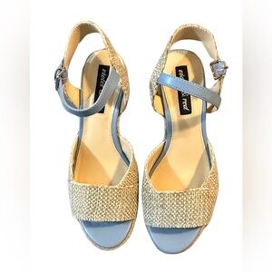 Violet & Red Micah Textured Wedge Heels